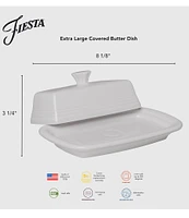 Fiesta Extra Large Covered Butter Dish