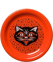 Fiesta Halloween Black Cat 6.5#double; Appetizer Plate