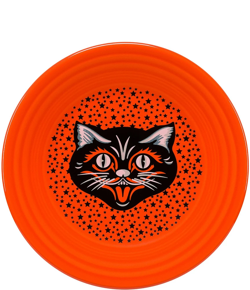 Fiesta Halloween Black Cat Luncheon Plate