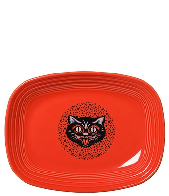 Fiesta Halloween Black Cat Rectangular Platter