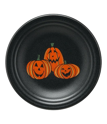 Fiesta Halloween Collection Trio Of Happy Pumpkins 9#double; Luncheon Plate