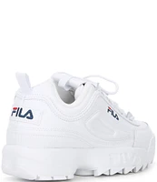 FILA Women's Disruptor II Premium Lace-Up Chunky Platform Retro Sneakers