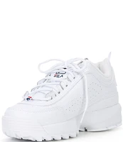 FILA Women's Disruptor II Premium Lace-Up Chunky Platform Retro Sneakers