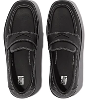 Fitflop F-luma Contrast-Stit Platform Lug Leather Loafers