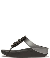 FitFlop Fino Bauble Bead Thong Wedge Sandals