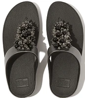 FitFlop Fino Bauble Bead Thong Wedge Sandals