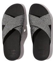 FitFlop Lulu Glitterball Cross Wedge Slides