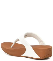 FitFlop Lulu Leather Platform Thong Flip-Flops