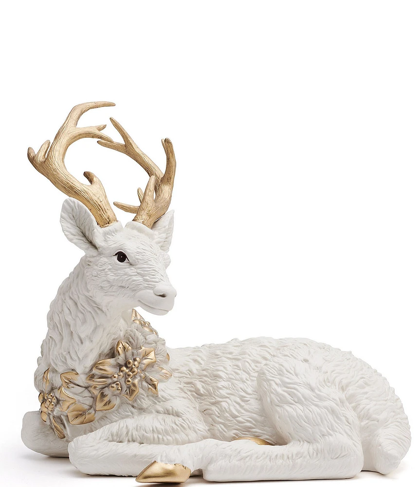 Fitz And Floyd Bonita Resting Deer Figurine