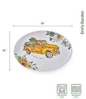 Fitz and Floyd Emis Garden Medium Platter, 14#double;