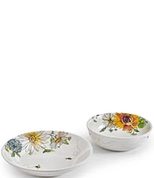 Fitz and Floyd Emis Garden Serve Bowls, Set of 2