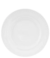 Fitz and Floyd Everyday White Beaded Salad Plates, Set of 4