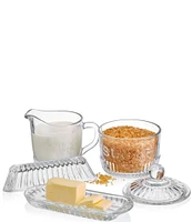 Fitz And Floyd Everyday White Bistro Glass 3-Piece Hostess Set