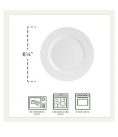 Fitz and Floyd Everyday White Classic Rim 16-Piece Dinnerware Set