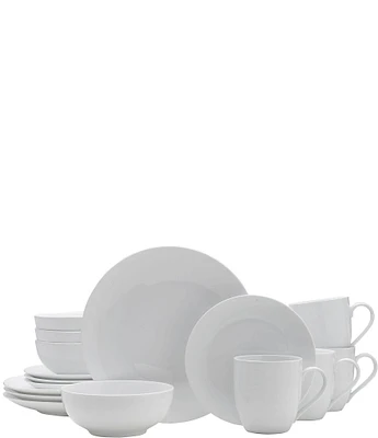 Fitz and Floyd Everyday White Coupe 16-Piece Dinnerware Set