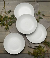 Fitz and Floyd Everyday White Coupe Dinner Plates, Set of 4