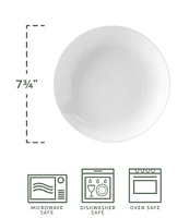 Fitz and Floyd Everyday White Coupe Salad Plates, Set of 4