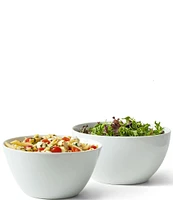 Fitz and Floyd Everyday White Deep Serving Bowls, Set of 2