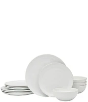 Fitz and Floyd Everyday White Organic 12-Piece Dinnerware Set