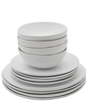 Fitz and Floyd Everyday White Organic 12-Piece Dinnerware Set