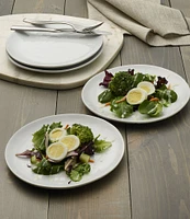 Fitz and Floyd Everyday White Organic Salad Plates, Set of 4