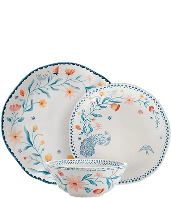 Fitz and Floyd Gracie Dinnerware 12-Piece Set