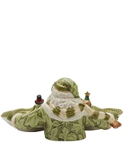 Fitz and Floyd Holiday Home Green Santa Server