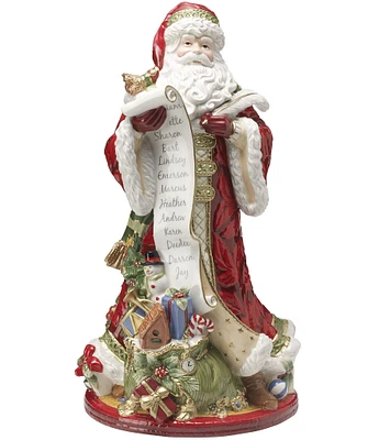 Fitz and Floyd Holiday Home Santa Figurine