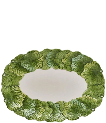 Fitz and Floyd La Fleur Leaf Platter, 15#double;