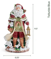 Fitz and Floyd Telluride Holiday Musical Santa Figurine