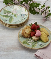 Fitz and Floyd Toulouse Butterfly Accent Plates, Set of 4