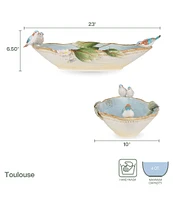 Fitz and Floyd Toulouse Centerpiece Serving Bowl