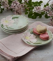 Fitz and Floyd Toulouse Floral Appetizer Plates, Set of 4