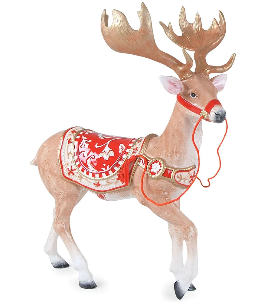 Fitz and Floyd Town and Country Reindeer Figurine