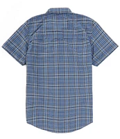 Fjallraven Abisko Hike Plaid Print Short-Sleeve Woven Shirt