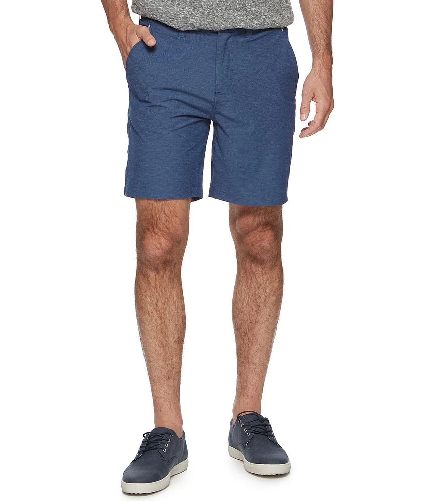 Flag and Anthem Any-Wear MadeFlex Slub Textured Hybrid Performance 8#double; Inseam Shorts