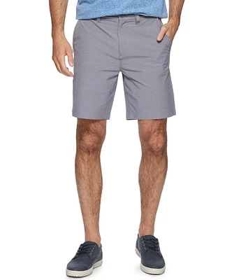 Flag and Anthem Any-Wear MadeFlex Slub Textured Hybrid Performance 8#double; Inseam Shorts