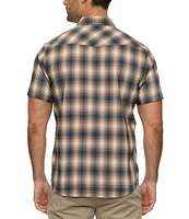 Flag and Anthem Breckenridge UPF Performance Plaid Short Sleeve Woven Western Shirt