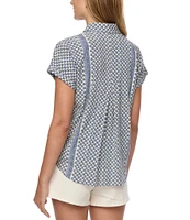 Flag and Anthem Calera Dolman Sleeve Ditsy Floral-Printed Woven Shirt
