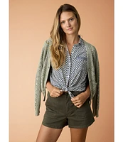 Flag and Anthem Calera Dolman Sleeve Ditsy Floral-Printed Woven Shirt