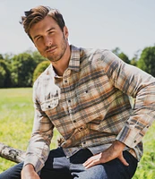 Flag and Anthem Campbell Long Sleeve Plaid Shirt