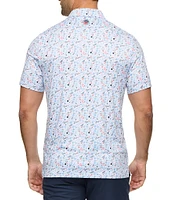 Flag and Anthem Chester Americana BBQ Print MadeFlex Performance Short Sleeve Polo Shirt