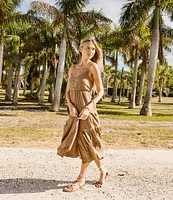 Flag and Anthem Daphne Woven Midi Dress