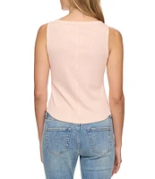 Flag and Anthem Denning Ribbed Knit Henley Tank Top