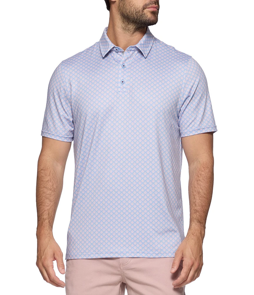 Flag and Anthem Fridley Agave Print MadeFlex Performance Short Sleeve Polo Shirt