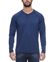 Flag and Anthem Hanover MadeFlex Recruit Performance Long Sleeve Solid Henley T-Shirt