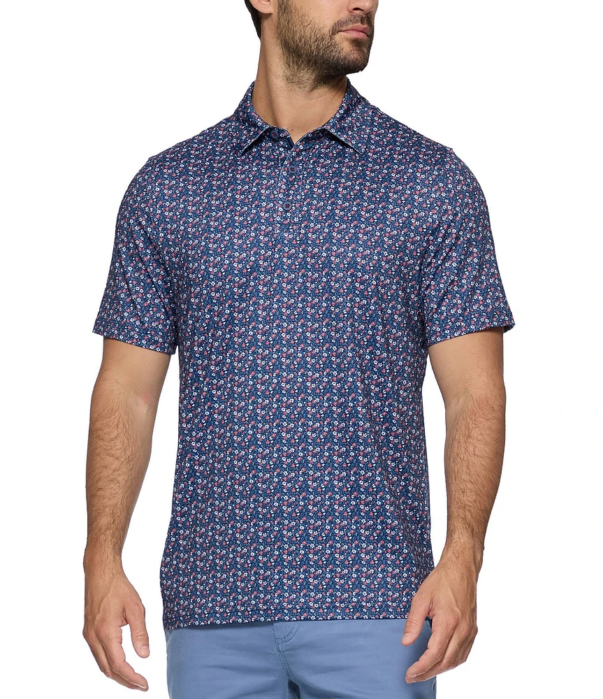 Flag And Anthem Higgins Americana Short Sleeve Polo Shirt