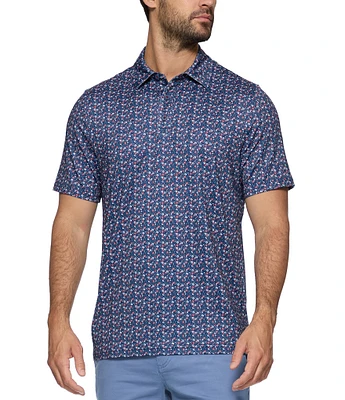 Flag And Anthem Higgins Americana Short Sleeve Polo Shirt