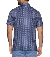 Flag And Anthem Higgins Americana Short Sleeve Polo Shirt