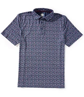 Flag And Anthem Higgins Americana Short Sleeve Polo Shirt